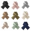 Down Cotton Cross Ring Scarves Windproof Down Cotton Scarf New Thermal Shawl  Women Men