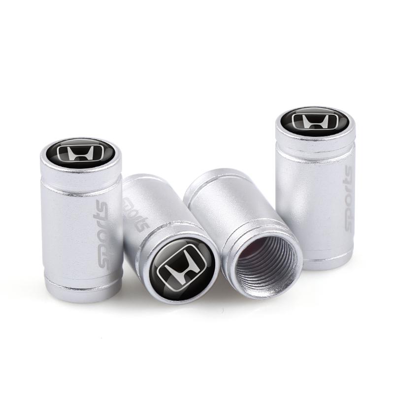 4Pcs Metal Car Badge Wheel Tire Valve Caps For Honda Civic XR-V HR-V City Accord Odyssey Spirior Jazz aij256
