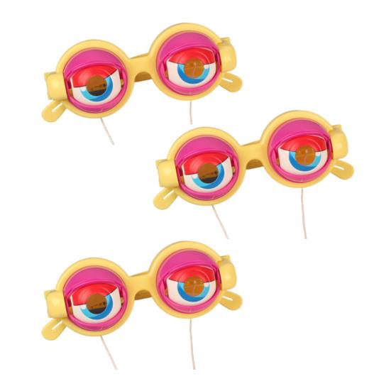 Crazy Eyes Googly Glasses Toy Winking Glasses with Pull-String Blinking Action Fun Novelty Prop for Kids Party Stage Performance