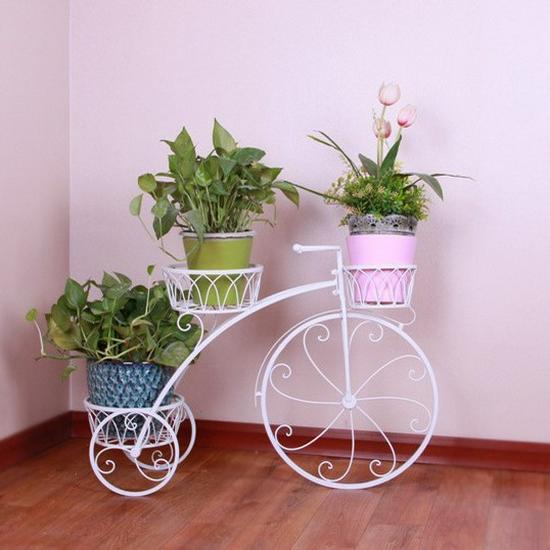 European-Style Multi-Layer Indoor Bicycle Flower Rack for Plants and Indoor Use