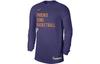 Nike T Shirts Men's Purple Crew Neck Moderate Straight Fit FD9963-566