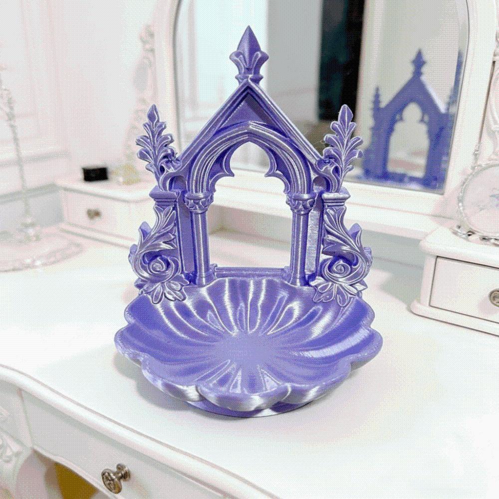 Gothic Style Jewelry Storage Box Elegant Home Decorative Ornament Jewelry Organizer Tray Bedroom