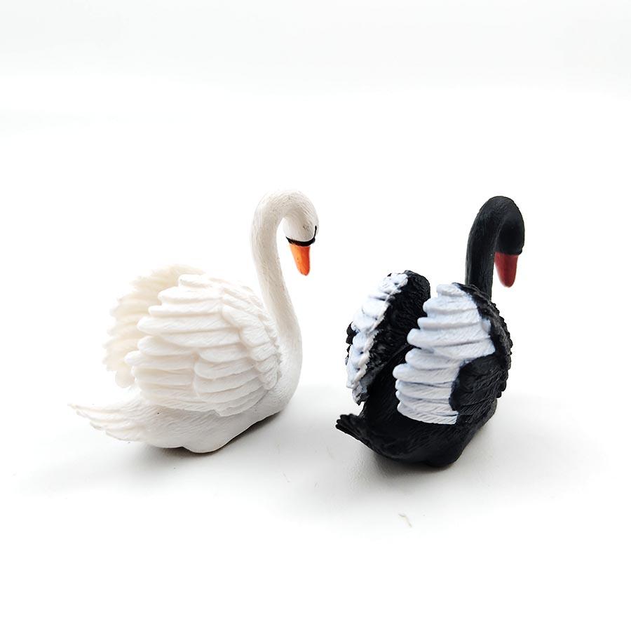 2pcs/set Swan Decor Ornaments Set - Perfect for Aquarium Landscaping, Fountain Accents | Valentine's Day Gift for Home & Garden Decor