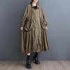 Long Sleeve Oversized Vintage Casual Loose Autumn Spring Trench Coat for Women Outerwear