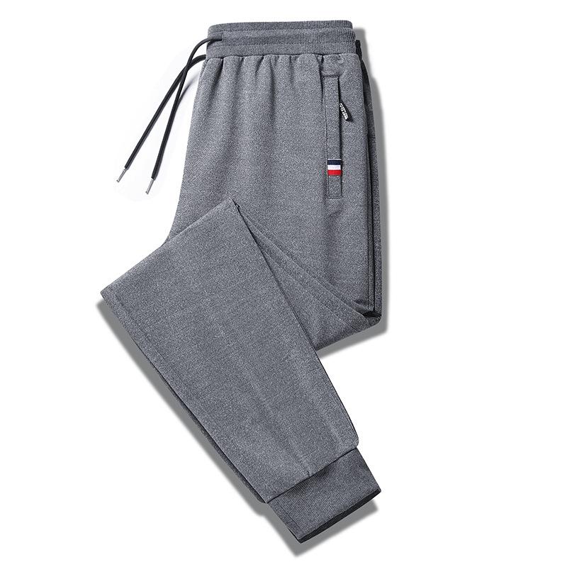 Весенние и осенние мужские спортивные брюки, больших размеров, свободные прямые брюки, повседневные длинные брюки, брюки для бега, бинтования стоп и гигиенические брюки