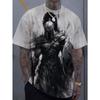Men's T-Shirts Spartan Pattern 3D Print Tops Tees Summer Fashion Women Streetwear Oversized Unisex T Shirt Men Clothing