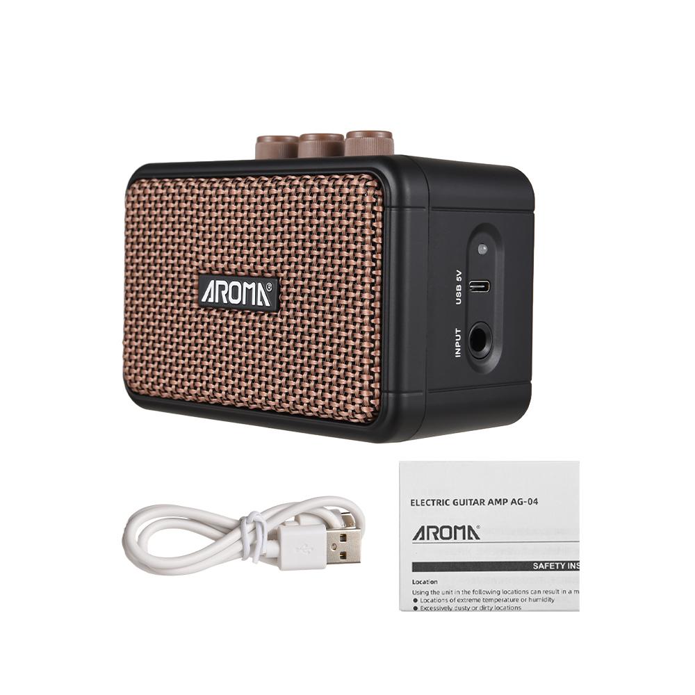 AROMA 5 Вт Электрический гитарный динамик Настольный динамик Чистый и Перегруз 2 Звуковых эффекта Поддержка