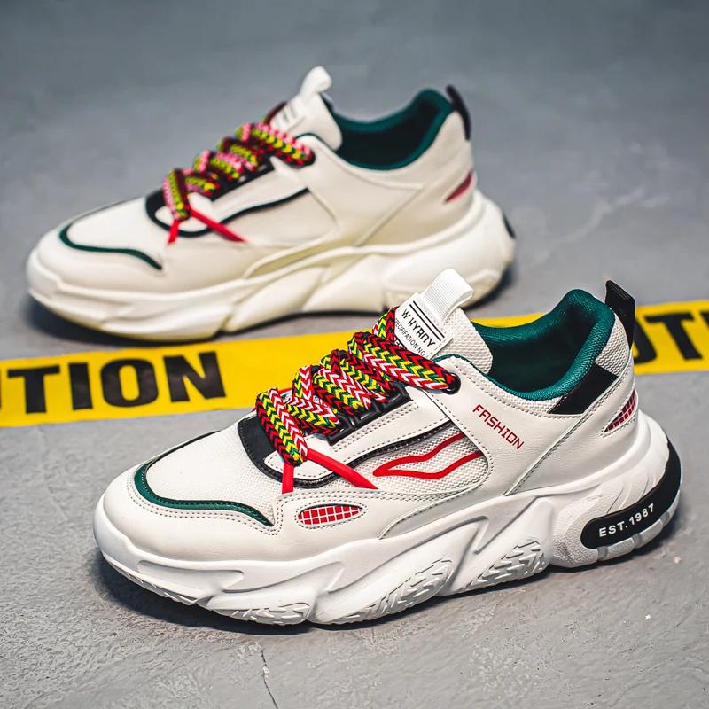 2024 Мужские повседневные кроссовки для ходьбы Модные дышащие сетчатые мужские кроссовки на платформе для бега Обувь для мужчин Zapatillas Hombre