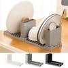 Plastic Foldable Dish Drying Rack 2 IN 1 Large Capacity Utensils Drainer Racks Space-Saving Tableware Storage Rack