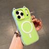 Luxury Cat Ear Magnetic Candy Phone Case For 17 16 15 14 13 12 11 Pro Max Plus For Magsafe Shockproof Bumper Cases Cover