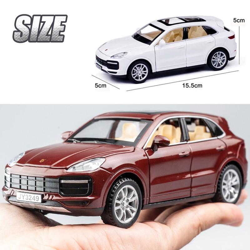 RUM1:32 Scale Porsche Cayenne Alloy Car Model Light & Sound effect Die Cast Car Model Toys for Boys Toys for Kids Gift for Boys Car for Boys