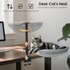Yousheng Cat Bed & Perch for Desk 360 Degrees Adjustable Mesh Hammock with Metal Frame Breathable Soft Mesh Cat Nest for Home Office Desk