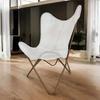 Luxurious Butterfly Leather Chair | Rustic Vintage Leather Lounge Chair | Perfect for Modern or Bohemian Spaces