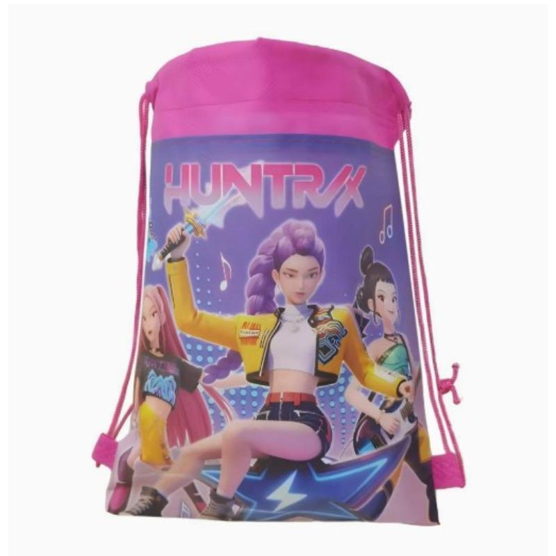 KPOP Witch Hunt Non woven Bundle Pocket Drawstring Children's Lightweight Carrying Backpack Storage Bag