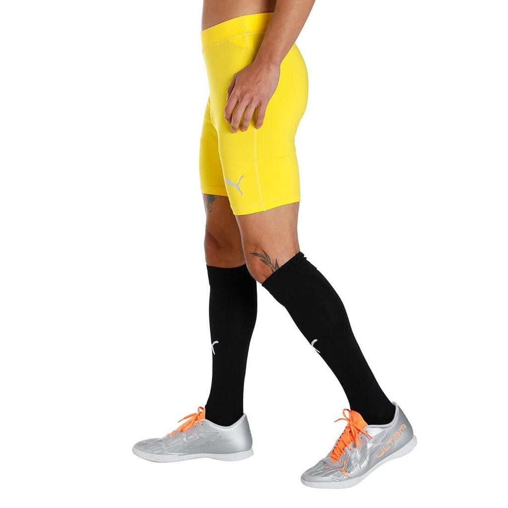 Men's Shorts PUMA LIGA BASELAYER Sports Shorts Men's Electronic Yellow