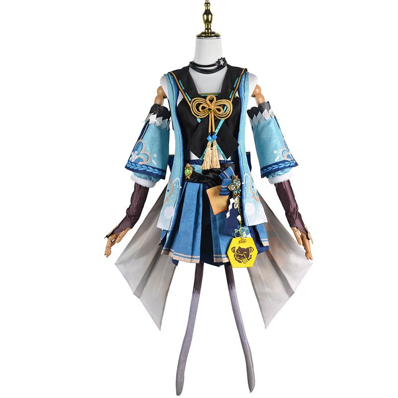 Genshin Impact Daowife Qi Liangliang Одежда для косплея Grass Shooter Qi Liangliang Аниме игра COS Одежда для женщин