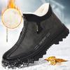 Winter Men's Boots New Plush Warm Waterproof Non Slip Cotton Boots Comfortable Outdoor Cold Proof Ankle Boots