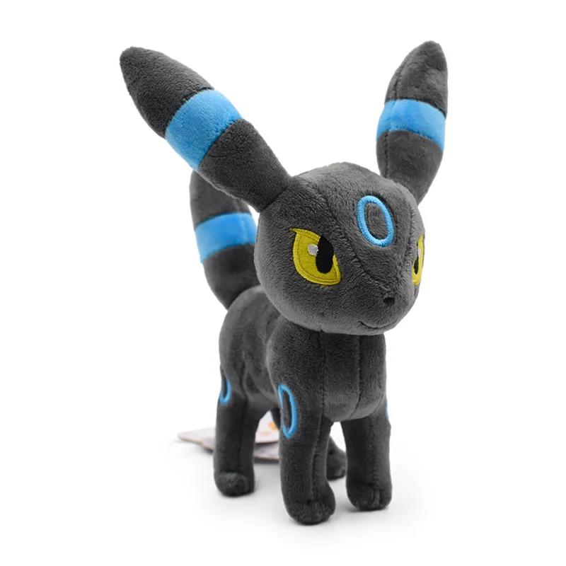 New Plush Toys Shine Eevee Umbreon Espeon Jolteon Flareon Vaporeon Glaceon Kawaii Pikachu Peluche Anime Dolls Kids Gift