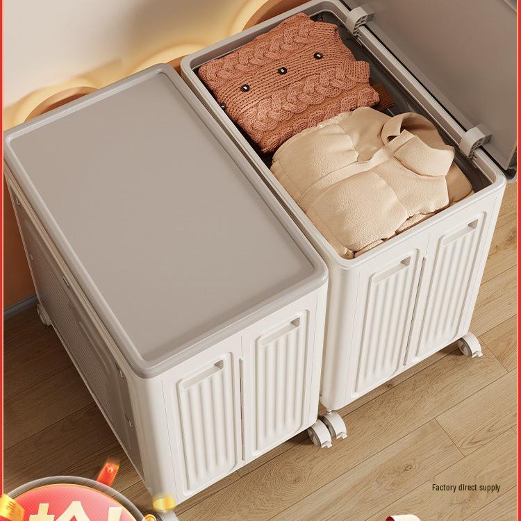 Large Capacity Foldable Clothing Organizer with Wheels
