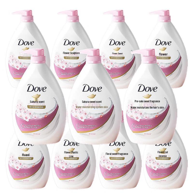 DOVE Питательный гель для душа «Сладкий аромат цветущей сакуры» (12 x 1 кг)