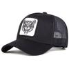Spring and Summer Wolf Head Embroidery Breathable Hat Fashion Unisex Mesh Baseball Cap Sunscreen Hiking Hats Golf Caps