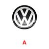 W134W1334Pcs For Volkswagen R-Line R GTI Polo Passat T5 Golf Scirocco 56mm Car Wheel Stickers Center Hub Cap Car Emblem Badge Decal