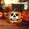 Хэллоуин Статуэтка Тыквы Жуткая Скульптура Тыквы-Черепа Смола Настольное Украшение