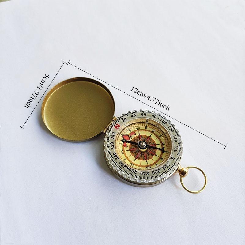 1 шт. откидной уличный компас с улучшенной люминесценцией, многофункциональный компас, карманные часы высокого класса