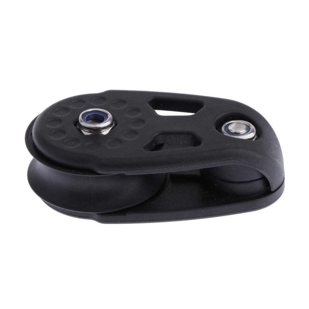 Wear Resistant Nylon Anchor Trolley Pulley Boat Sheave Roller Block for Kayak Accessories Rigging