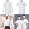 White Chef Clothes Short Long Sleeve Overalls New Work Uniform Hotel