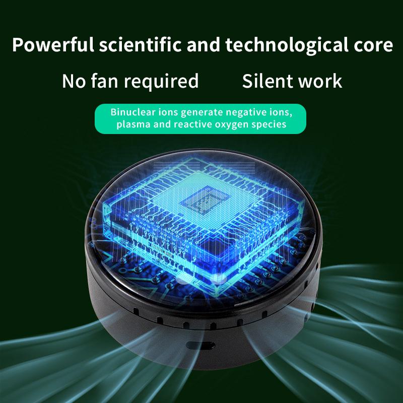 Small Car Air Purifier USB Plug-In Formaldehyde Odor Dust Remover No Consumables Required Convenient Use Air Cleaner