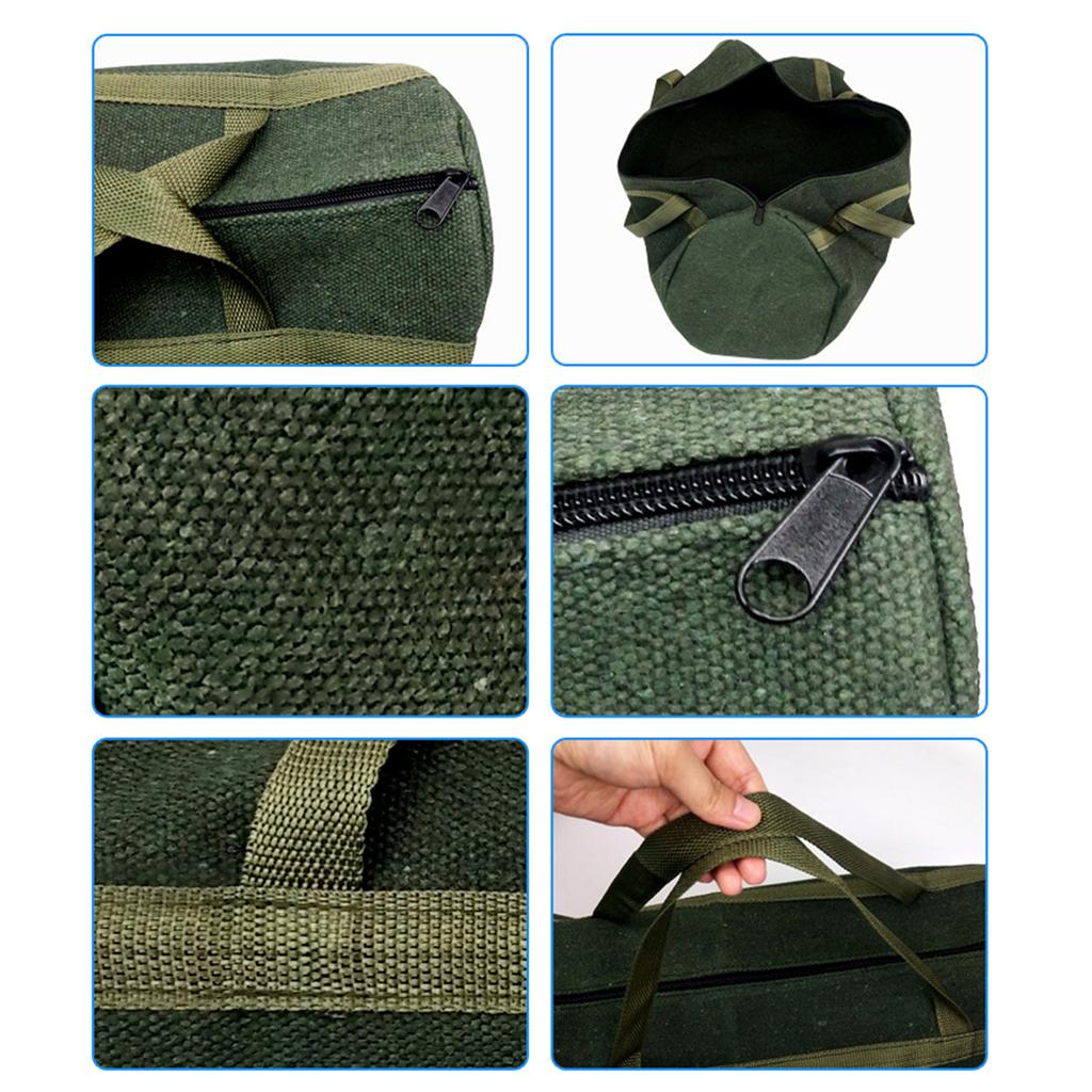 Холщовая сумка для инструментов, большая вместимость, сумка для хранения инструментов, сумка для переноски ручных инструментов, органайзеры для инструментов для плотников