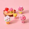 6 шт. DIY Мини-цветочная композиция, Миниатюрное рукоделие для концентрации и релаксации, Декор для настольной вазы, Подарки на День матери