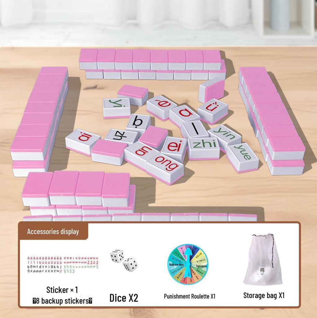 Pinyin Mahjong Tiles & Cards: Early Childhood Educational Learning Toy