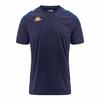 Kappa Union Bordeaux Bègles T-shirt Sportif Quick-drying Blue