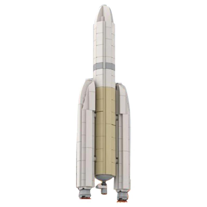 MOC Midi ESA Ariane V Ракета Строительные Блоки Набор Космический Спутник Сатурн Масштаб 1:110 Исследовательский автомобиль Juguetes Кирпичики Игрушки