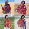 Ethnic Retro-Style Travel Cloak & Sun Protection Shawl