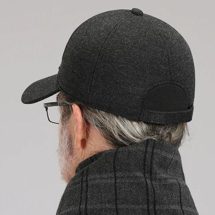 In the elderly hat men autumn winter dad baseball cap old man grandpa thickened fleece warm cap