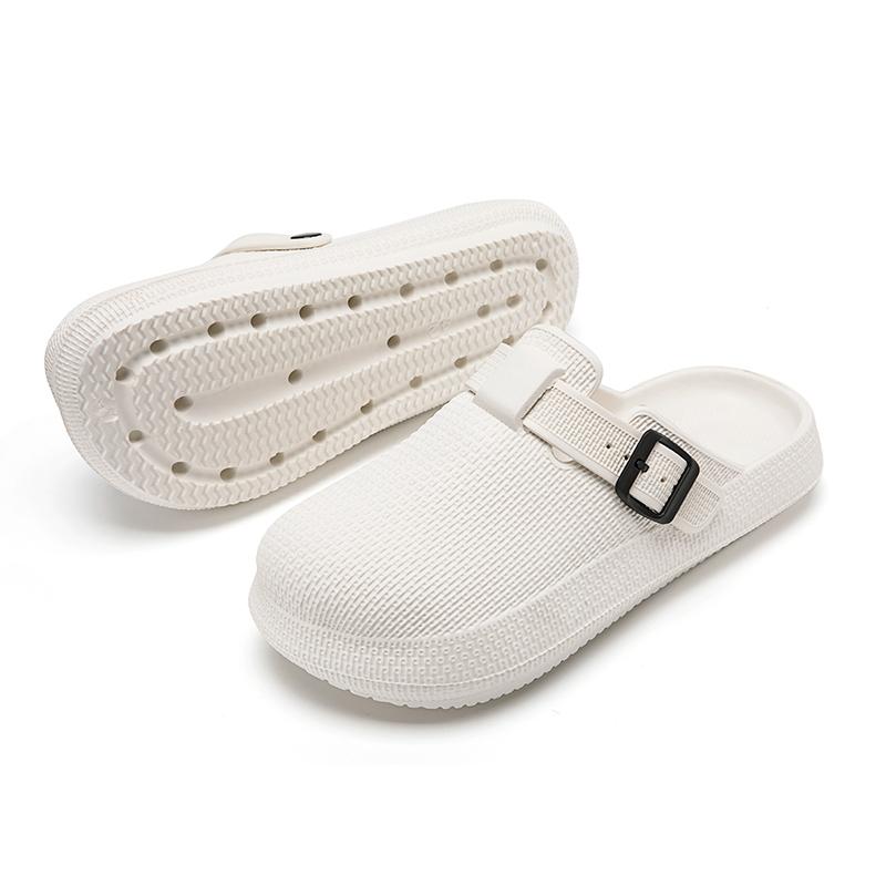 Повседневные нескользящие тапочки EVA с открытым носком для пляжа, душа, весны и лета, повседневная обувь с инновационным дизайном