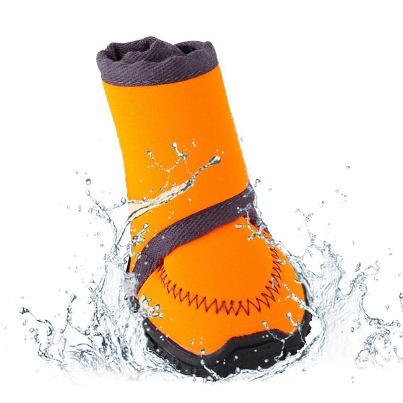 Большая обувь для собак Зимняя обувь для домашних щенков Дождь Снег Водонепроницаемые ботинки Противоскользящая обувь для маленьких и больших собак Товары для питомцев