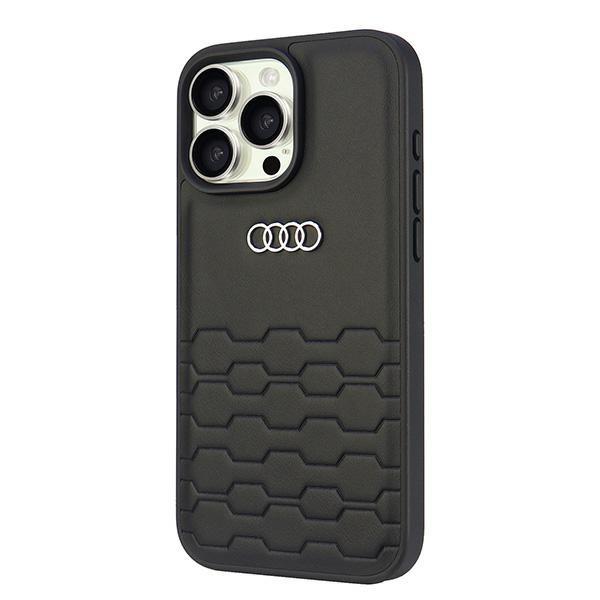 Audi Synthetic Leather Iphone 16 Pro Max6.9 Czarny/Black Hardcase Au-Tpupcip16Pm-Gt/D2-Bk