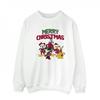 Mens Mickey Mouse Merry Christmas Characters Sweatshirt