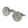 Мастерская запонок Камакура, британские запонки в форме монеты достоинством 5 пенсов cf289