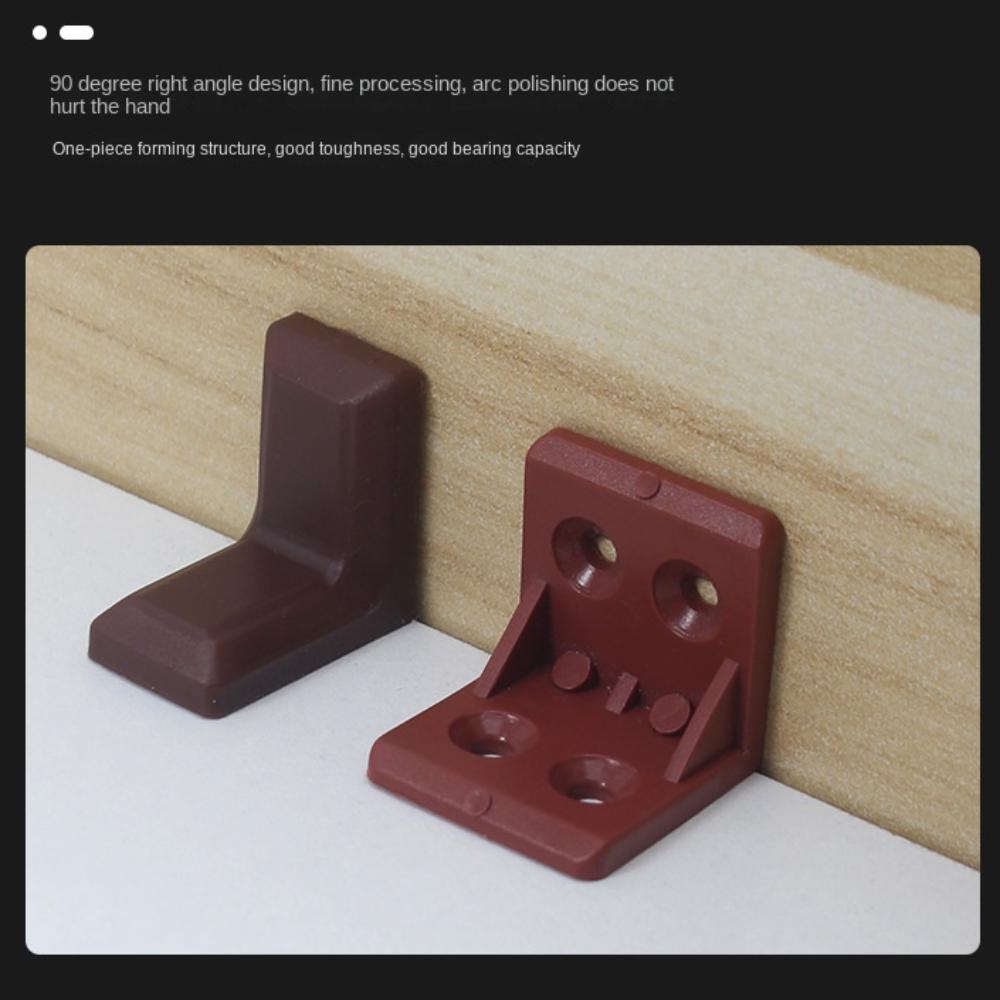 10PCS L-Shaped 2 in 1 Corner Brackets 90 Degree Fixing Bracket Universal Bracket Fastener  Home