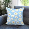 Daisy pattern Cushion Cover Comfortable Reversible Pillow Cover Ideal for Car Sofa Bedroom  Beyond