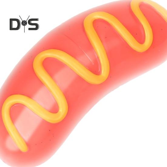 Игрушки для жевания собак в форме жареной колбаски, звучащая жевательная собачья палочка, нетоксичная игрушка для скрежетания зубами у собак, для чистки зубов, интерактивная игра