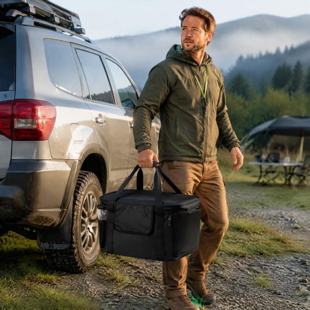 Oxford Cloth Power Station Carrying Pouch Side Zipper Power Station Storage Bag Outdoor