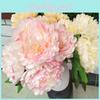 Silk Oversized Peony Flowers With Artificial Blooms For Decorations Wedding