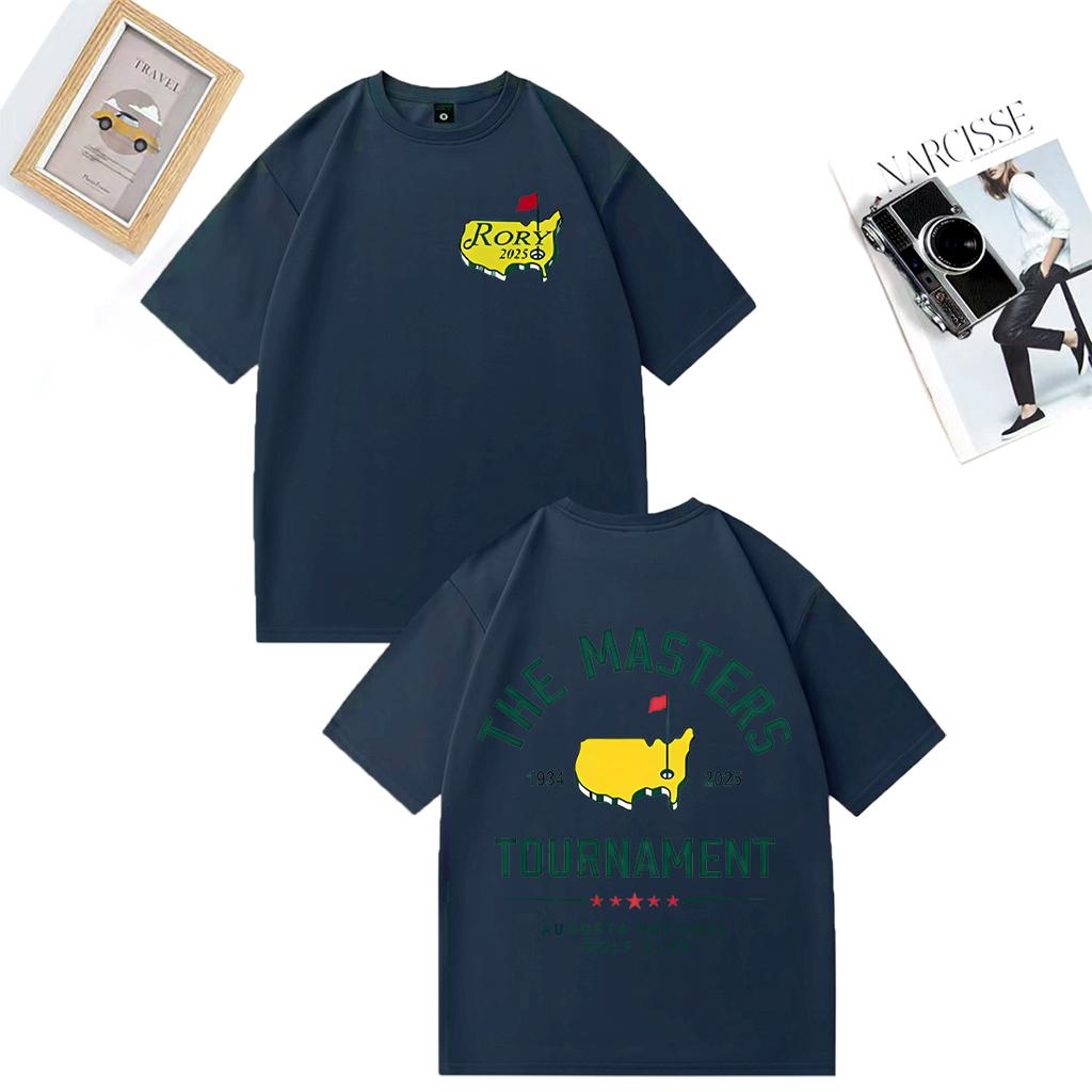 Fashion TShirt Rory Mcllroy Masters 2025 Graphics Tshirt Unisex WOMEN Casual High Quality vintage Hot Cotton short sleeve T Shirts