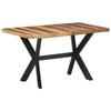 VidaXL Dining Table 140x70x75 Cm Wood with Honey Finish